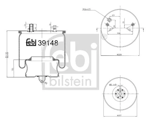 1x Bellow, air suspension