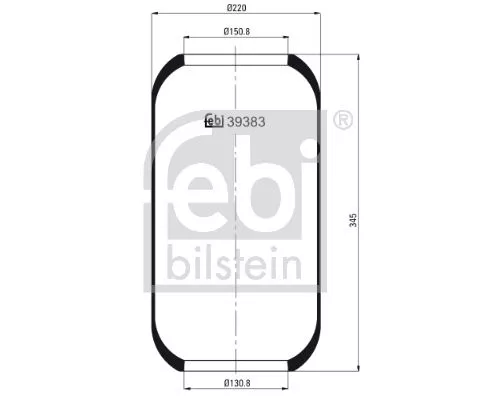 1x Bellow, air suspension