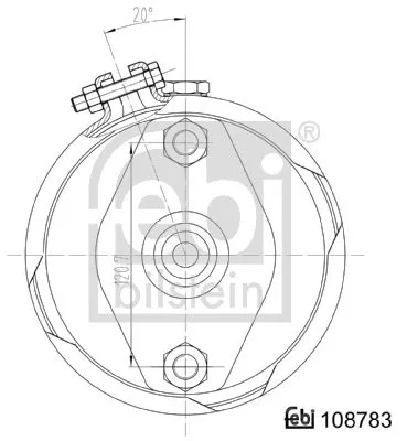 FEBI BILSTEIN 1x Diaphragm Brake Cylinder (108783)