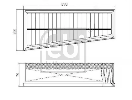 FEBI BILSTEIN 1x Air Filter (172765)