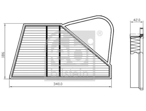 FEBI BILSTEIN 1x Air Filter (173606)