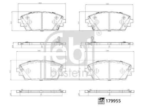 1x Brake Pad Set, disc brake