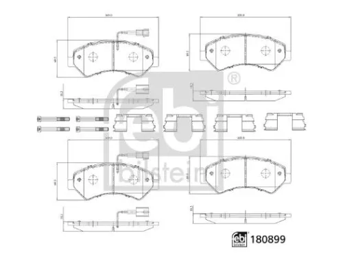1x Brake Pad Set, disc brake