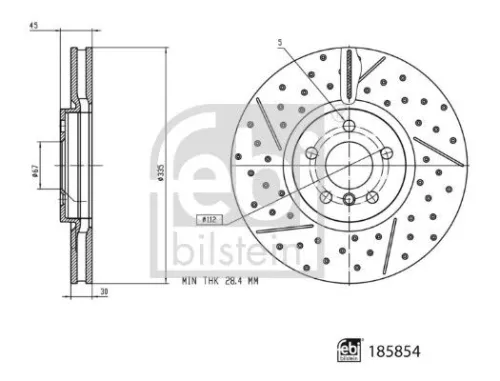 1x Brake Disc
