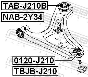 FEBEST Ball Joint (0120-J210)