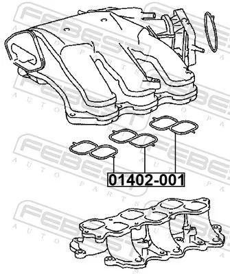 FEBEST Gasket, intake manifold (01402-001)