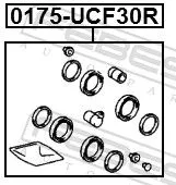 FEBEST Repair Kit, brake caliper (0175-UCF30R)
