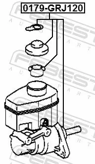 FEBEST Brake Master Cylinder (0179-GRJ120)
