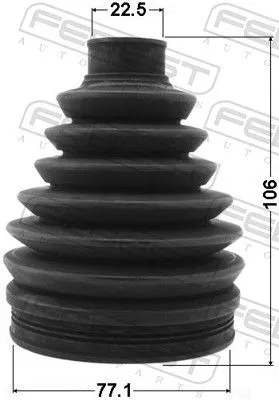 FEBEST Bellow, drive shaft (0217P-C11X)