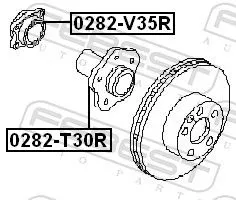 FEBEST Wheel Bearing Kit (0282-V35R)