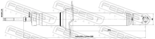 FEBEST Shock Absorber (03110-004R)