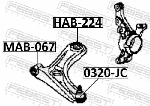 FEBEST Ball Joint (0320-JC)