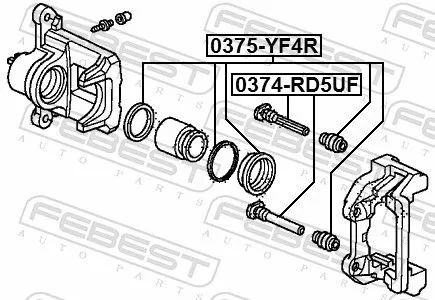 FEBEST Repair Kit, brake caliper (0375-YF4R)