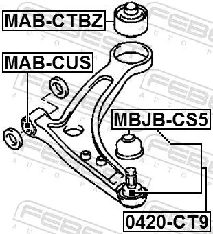 FEBEST Ball Joint (0420-CT9)