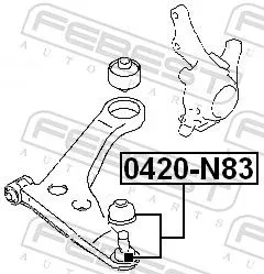 FEBEST Ball Joint (0420-N83)