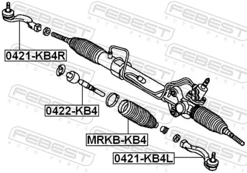FEBEST Inner Tie Rod (0422-KB4)
