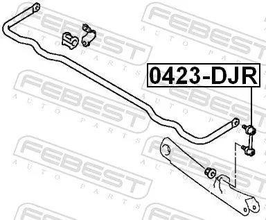 FEBEST Link/Coupling Rod, stabiliser bar (0423-DJR)