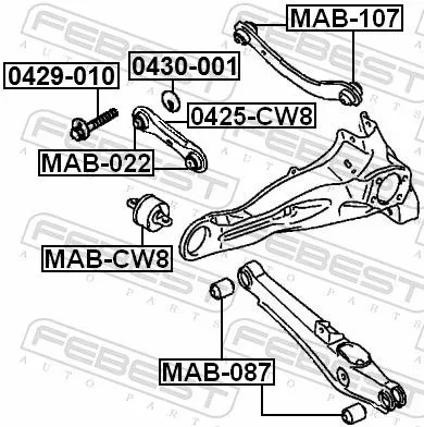 FEBEST Camber Correction Screw (0429-010)