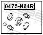 FEBEST Repair Kit, brake caliper (0475-N64R)