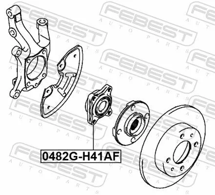 FEBEST Wheel Hub (0482G-H41AF)