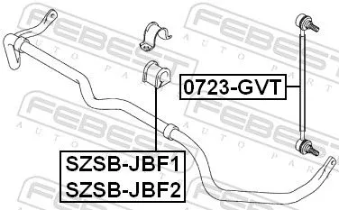 FEBEST Link/Coupling Rod, stabiliser bar (0723-GVT)
