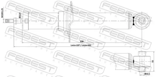 FEBEST Shock Absorber (08110-003R)
