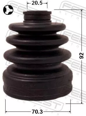 FEBEST Bellow, drive shaft (0815-B9)