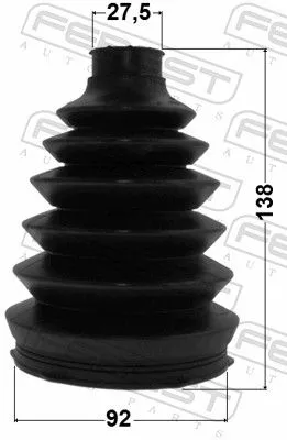 FEBEST Bellow, drive shaft (1217P-H1)
