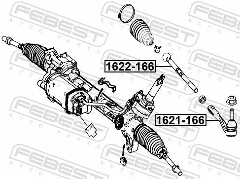 FEBEST Inner Tie Rod (1622-166)
