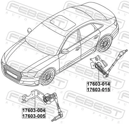 FEBEST Sensor, headlight levelling (17603-014)