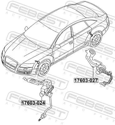 FEBEST Sensor, headlight levelling (17603-027)