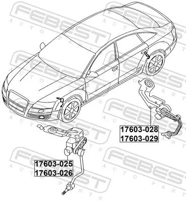 FEBEST Sensor, headlight levelling (17603-029)