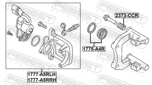 FEBEST Brake Caliper (1777-A5RRH)
