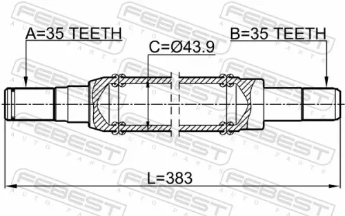 FEBEST Drive Shaft (2112-MONRH)