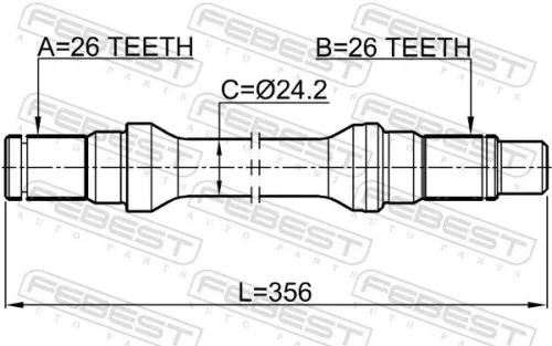 FEBEST Drive Shaft (2112-RANGELH)