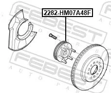 FEBEST Wheel Hub (2282-HM07A48F)