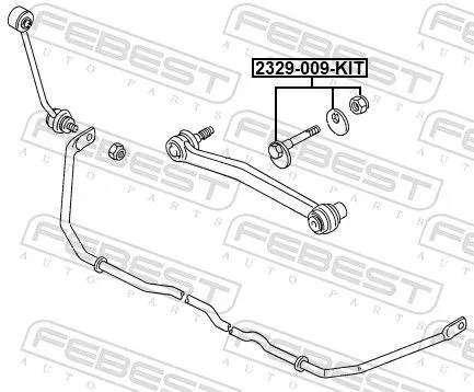 FEBEST Camber Correction Screw (2329-009-KIT)