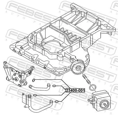 FEBEST Gasket, oil pump (23400-001)
