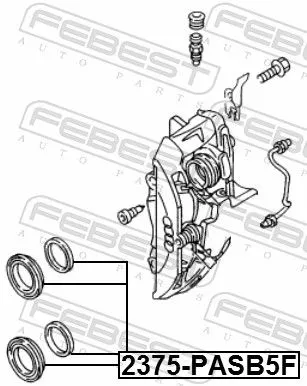 FEBEST Repair Kit, brake caliper (2375-PASB5F)
