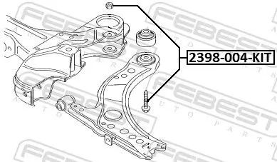 FEBEST Camber Correction Screw (2398-004-KIT)