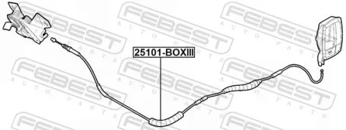 FEBEST Bonnet Cable (25101-BOXIII)