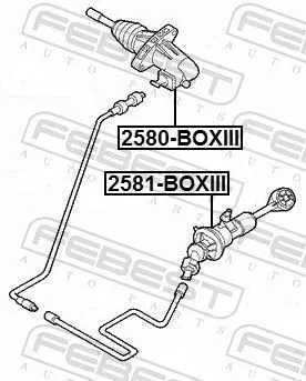 FEBEST Master Cylinder, clutch (2581-BOXIII)