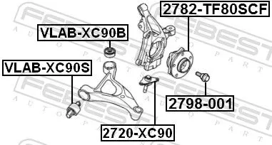 FEBEST Ball Joint (2720-XC90)