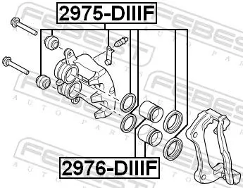 FEBEST Repair Kit, brake caliper (2975-DIIIF)