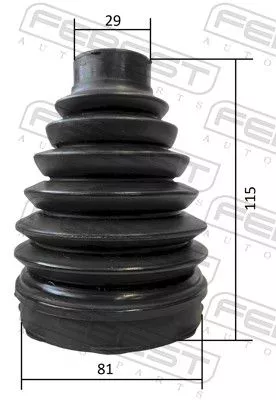 FEBEST Bellow, drive shaft (3215P-ESCIV)