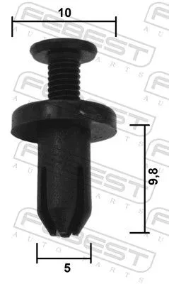 FEBEST Clip, trim/protection strip (88570-078)