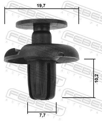 FEBEST Clip, trim/protection strip (88570-113)