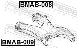 FEBEST Mounting, control/trailing arm (BMAB-008)