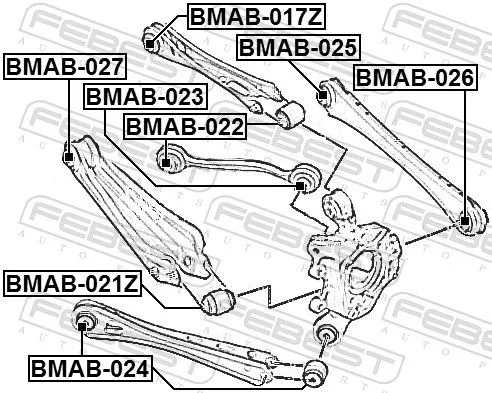 FEBEST Mounting, control/trailing arm (BMAB-023)