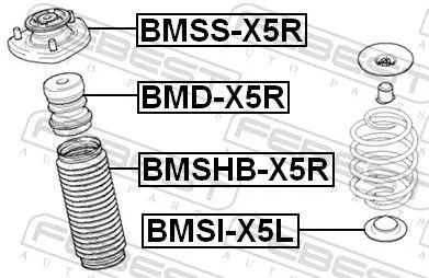 FEBEST Rubber Buffer, suspension (BMD-X5R)